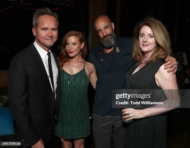 Head of Amazon Studios Roy Price, Lila Feinberg, Amazon Studios' Worldwide Head of Motion Pictures Jason Ropell and Jane Ropell attend The LA...