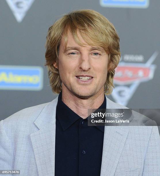 Actor Owen Wilson attends the premiere of "Cars 3" at Anaheim Convention Center on June 10, 2017 in Anaheim, California.