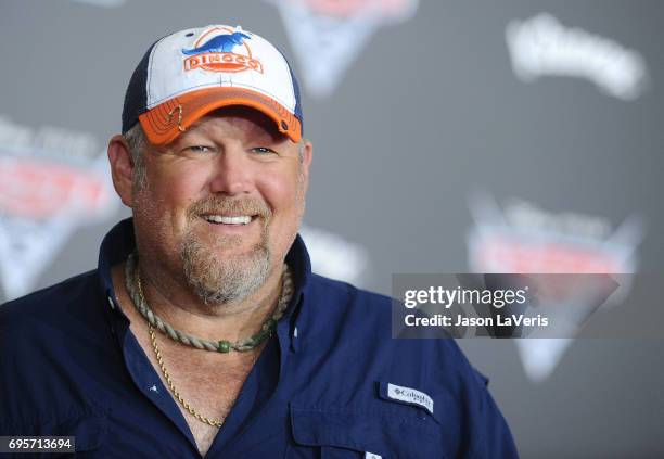 Larry the Cable Guy attends the premiere of "Cars 3" at Anaheim Convention Center on June 10, 2017 in Anaheim, California.