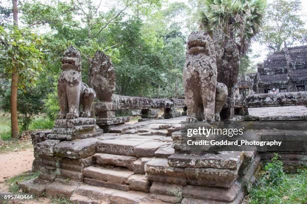 cambodia: banteay kdei temple - banteay kdei stock pictures, royalty-free photos & images