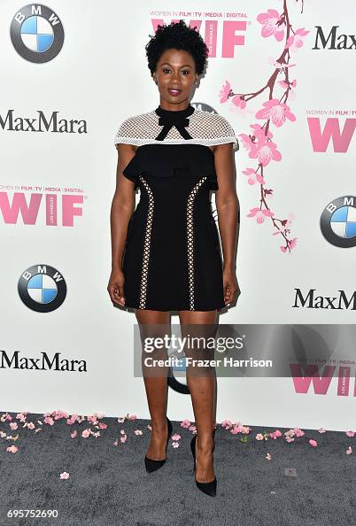 Actor Emayatzy Corinealdi attends the Women in Film 2017 Crystal