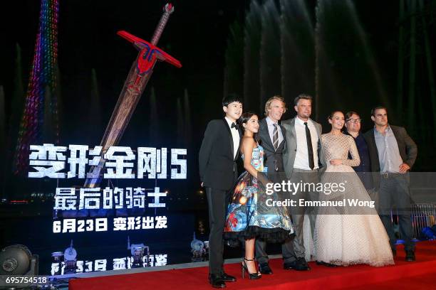 Singer Jason Zhang, Actress Isabela Moner, Director and Executive Producer Michael Bay, Actor Josh Duhamel, Actress Laura Haddock, Producer Lorenzo...