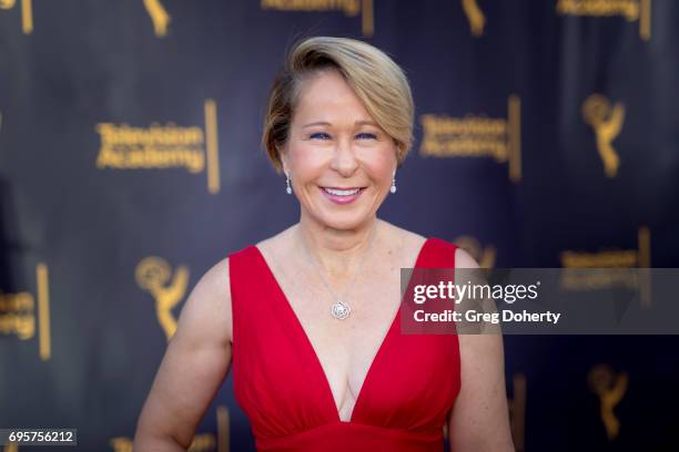 Voice actress Yeardley Smith attends the Television Academy's "Story TV: Adventures In Hollywood" at Wolf Theatre on June 13, 2017 in North...