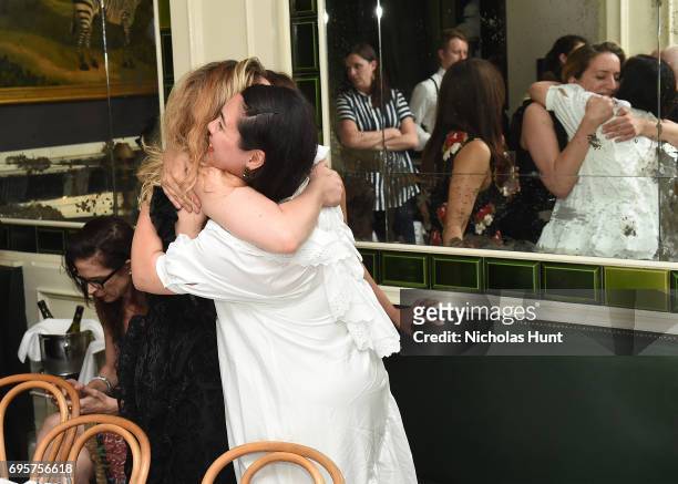 Malina Gichrist and Simone Rocha attend the Saks Fifth Avenue and Simone Rocha dinner to Celebrate the Exclusive Capsule Collection at The Beatrice...