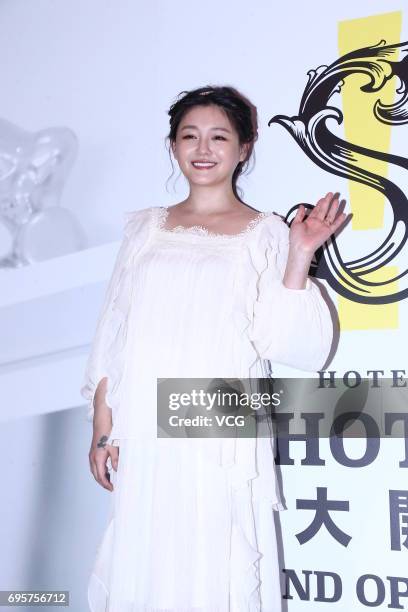 Actress Barbie Hsu attends the opening ceremony of S Hotel on June 13, 2017 in Taipei, Taiwan of China.