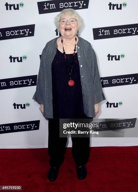 Actress June Squibb attends the premiere of truTV's 'I'm Sorry' at SilverScreen Theater at the Pacific Design Center on June 13, 2017 in West...