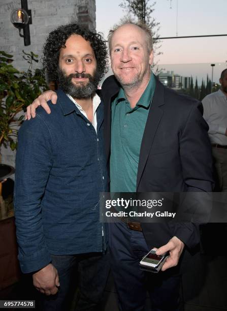 Actors Jason Mantzoukas and Matt Walsh celebrate the launch of truTVs new scripted comedy Im Sorry at Catch LA on June 13, 2017 in Los Angeles,...