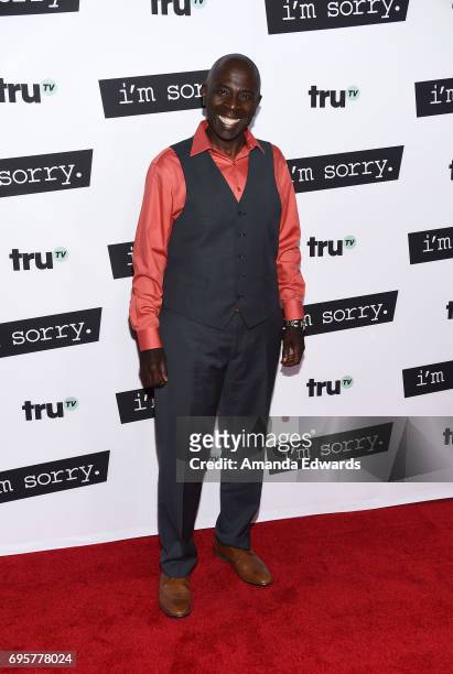 Actor Gary Anthony Williams arrives at the premiere of truTV's "I'm Sorry" at the SilverScreen Theater at the Pacific Design Center on June 13, 2017...