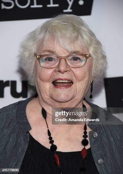 Actress June Squibb arrives at the premiere of truTV's "I'm Sorry" at the SilverScreen Theater at the Pacific Design Center on June 13, 2017 in West...