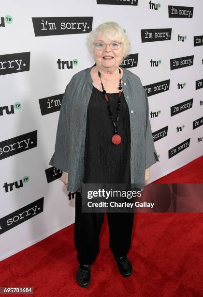 Actor June Squibb at the premiere screening of truTVs new scripted comedy Im Sorry at the SilverScreen Theater at the Pacific Design Center on...