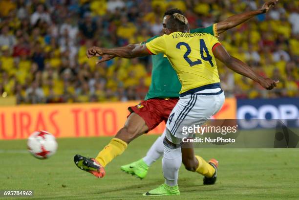 José Iaquierdo of Colombia during match played at the Coliseum Stadium Alfonso Perez, Getafe, Tuesday June 13, 2017.