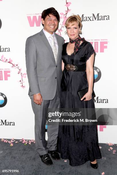 Director Trish Sie and guest at Women In Film 2017 Crystal + Lucy Awards presented By Max Mara and BMW at The Beverly Hilton Hotel on June 13, 2017...