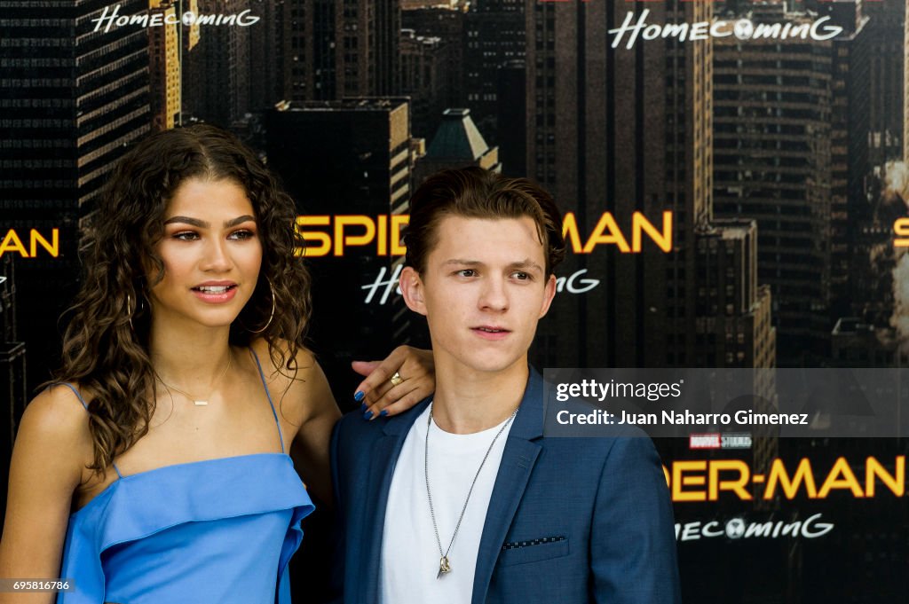 Tom Holland And Zendaya Attend Spider Man Homecoming Photocall At tom-holland-and-zendaya-attend-spider-man-homecoming-photocall-at