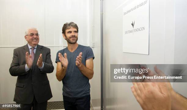 Bullfighter Jose Tomas attends the donation of a fridge-freezer to Food Bank through Jose Tomas Foundation on June 13, 2017 in Madrid, Spain.