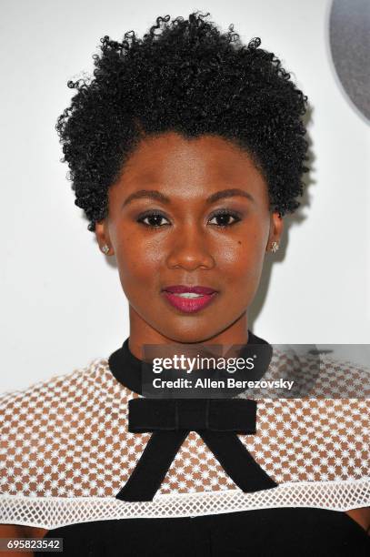 Actress Emayatzy Corinealdi attends Women In Film 2017 Crystal + Lucy Awards Presented By Max Mara And BMW at The Beverly Hilton Hotel on June 13,...