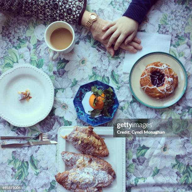 grandmother and grandson - danish pastries stock pictures, royalty-free photos & images