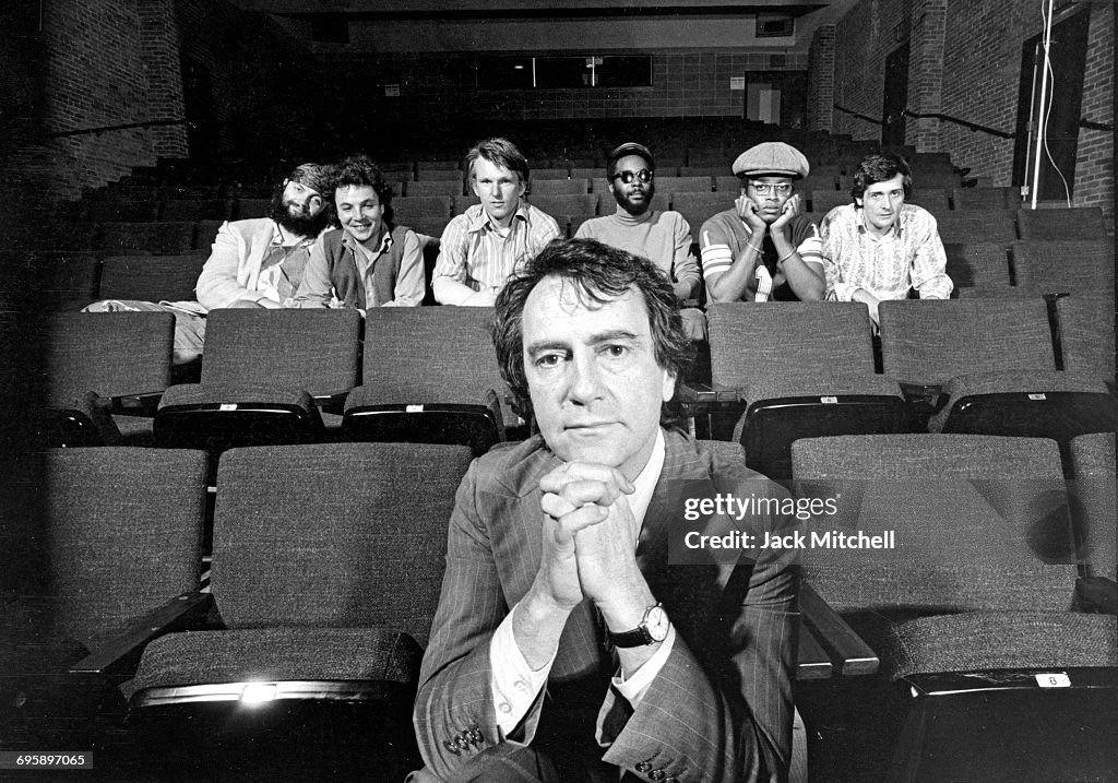 Josh Papp Producer Joseph Papp with playwrights Jason Miller, David Rabe, John ...