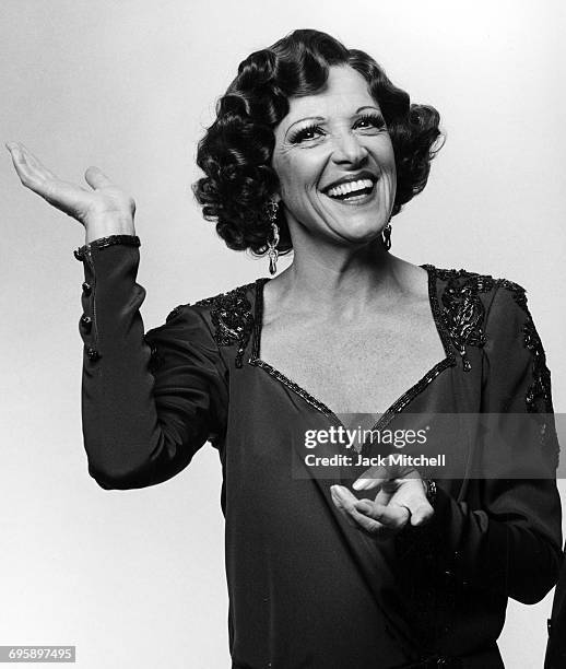 Actress Linda Lavin starring in "Gypsy" on Broadway in 1990.