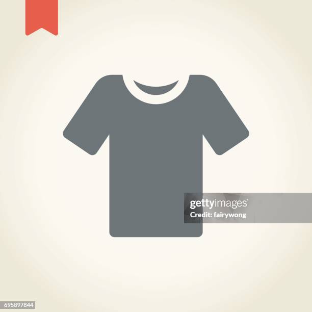 tee shirt icon - getting dressed stock illustrations