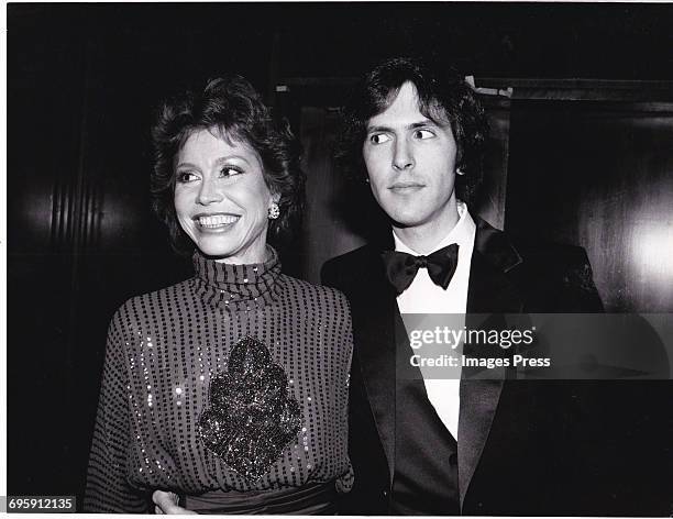 Mary Tyler Moore and boyfriend Dr. Robert Levine circa 1982 in New York City.