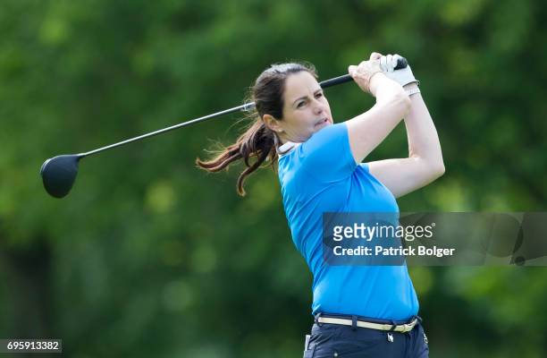 Hazel Kavanagh from Carr Golf Centre at Spawell during the Titleist and Footjoy PGA Professional Championship at Luttrellstown Castle on June 14,...