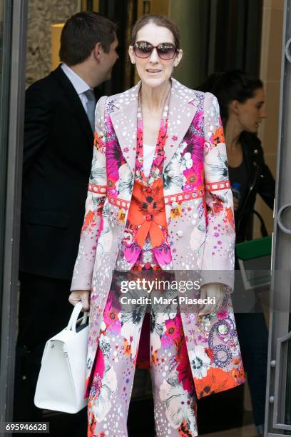 Singer Celine Dion is seen on June 14, 2017 in Paris, France.