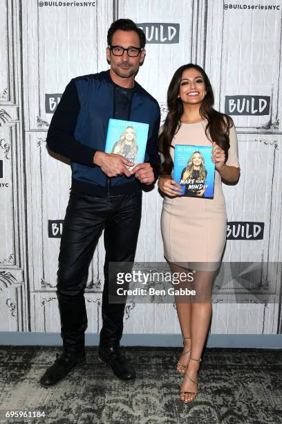 Actor Lawrence Zarian and blogger/author Bethany Mota attend the Build Series to discuss the new book "Make Your Mind Up" at Build Studio on June 14,...