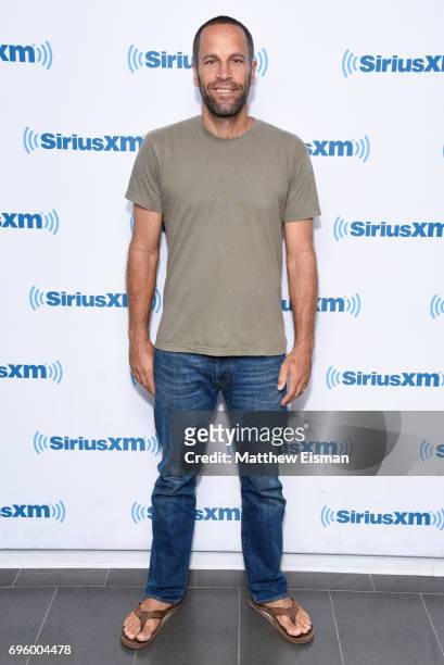 Musician Jack Johnson visits SiriusXM Studios on June 14, 2017 in New York City.