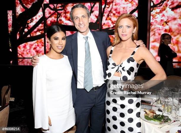 Actors Chrissie Fit and Brittany Snow attend the Women In Film 2017 Crystal + Lucy Awards presented By Max Mara and BMW at The Beverly Hilton Hotel...