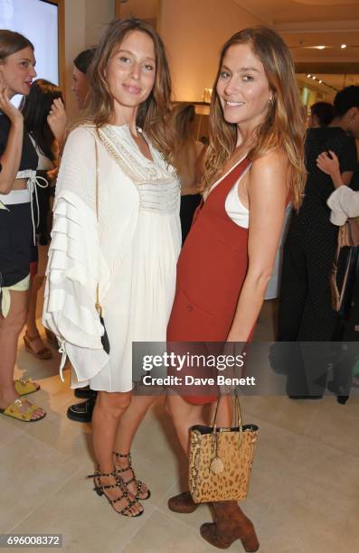 Jemima Jones and Quentin Jones attend the opening of the new Chloe London flagship store on New Bond Street on June 14, 2017 in London, England.