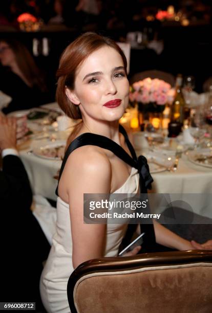Honoree Zoey Deutch, wearing Max Mara, attends the Women In Film 2017 Crystal + Lucy Awards presented By Max Mara and BMW at The Beverly Hilton Hotel...