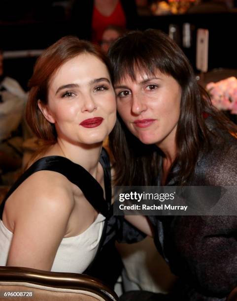 Actress Zoey Deutch, wearing Max Mara, attends the Women In Film 2017 Crystal + Lucy Awards presented By Max Mara and BMW at The Beverly Hilton Hotel...