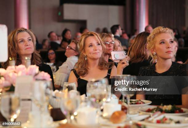 Director Lea Thompson and actress/writer Madelyn Deutch , both wearing Max Mara, attend the Women In Film 2017 Crystal + Lucy Awards presented By Max...