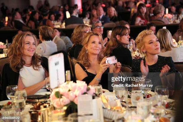 Director Lea Thompson and actress/writer Madelyn Deutch , both wearing Max Mara, attend the Women In Film 2017 Crystal + Lucy Awards presented By Max...