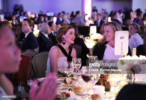 Actress Zoey Deutch, wearing Max Mara, attends the Women In Film 2017 Crystal + Lucy Awards presented By Max Mara and BMW at The Beverly Hilton Hotel...