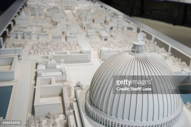 Model of Welthauptstadt Germania "World Capital Germania" with was part of Adolf Hitler's vision for the future of Nazi Germany by architect Albert...