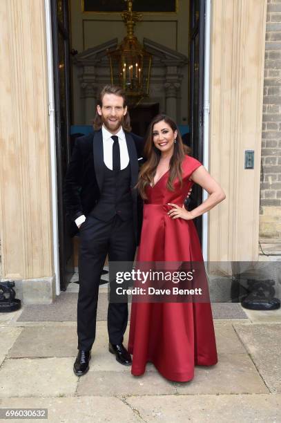 Craig McGinlay and Maria Bravo attend the Global Gift Gala for The Diana Award, hosted by Earl Spencer at Althorp House on June 14, 2017 in...