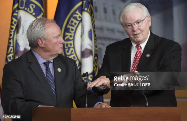 Representative Joe Barton , Republican of Texas and coach of the US House Republican baseball team, tells the story of the shooting against the...