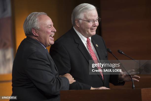 Representative Joe Barton , Republican of Texas and coach of the US House Republican baseball team, tells the story of the shooting against the...