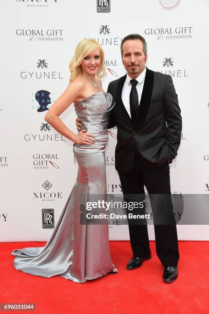 Remigio Pereira and Michelle Palmer attend the Global Gift Gala for The Diana Award, hosted by Earl Spencer at Althorp House on June 14, 2017 in...