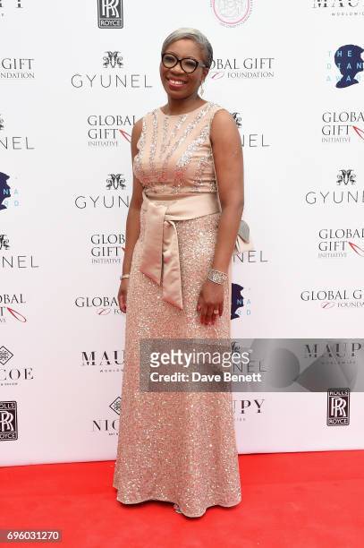 Tessy Ojo attends the Global Gift Gala for The Diana Award, hosted by Earl Spencer at Althorp House on June 14, 2017 in Northampton, England.