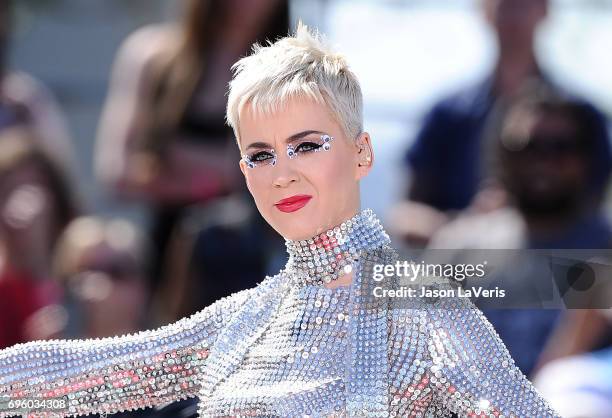 Katy Perry performs at the "Witness World Wide" exclusive YouTube livestream concert on June 12, 2017 in Los Angeles, California.