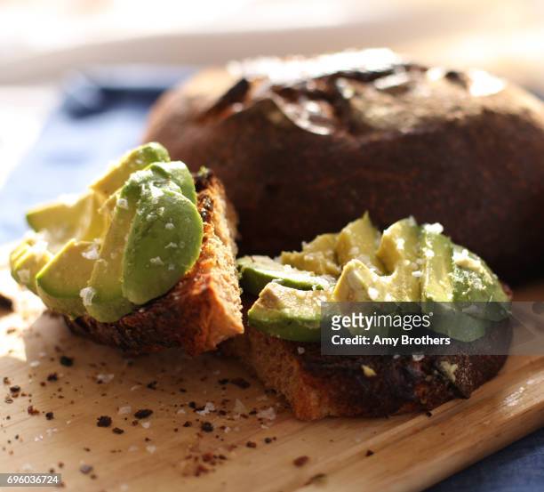 Babettes rye sourdough with coconut oil, avocado and, salt. For toast ideas feature.