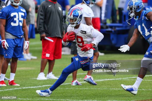 New York Giants wide receiver Travis Rudolph during Giants Mini Camp on June 14, 2017 at the Quest Diagnostics Training Center in East Rutherford, NJ.