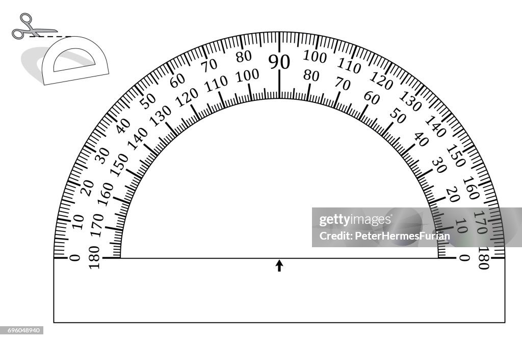 Math Paper Protractor Protractor Paper Model To Cut Out Print It On Heavy Paper Any Page ...