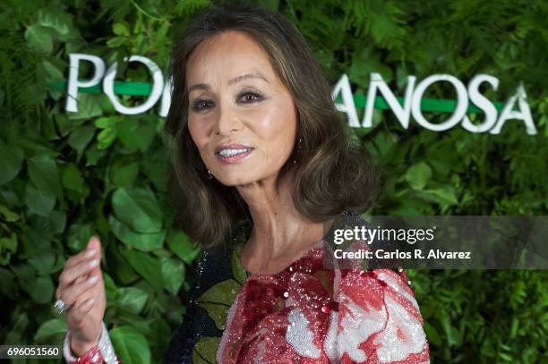 Isabel Preysler attends the opening of the new Porcelanosa store on June 14, 2017 in San Sebastian de los Reyes, Spain.