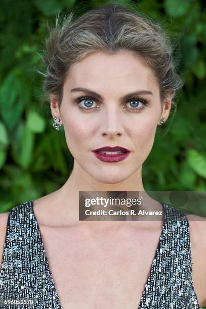 Spanish actress Amaia Salamanca attends the opening of the new Porcelanosa store on June 14, 2017 in San Sebastian de los Reyes, Spain.