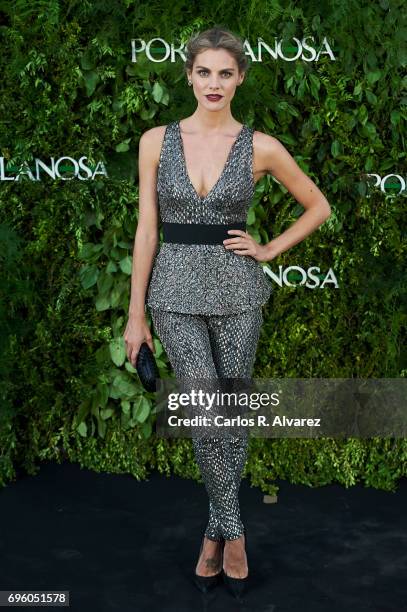 Spanish actress Amaia Salamanca attends the opening of the new Porcelanosa store on June 14, 2017 in San Sebastian de los Reyes, Spain.