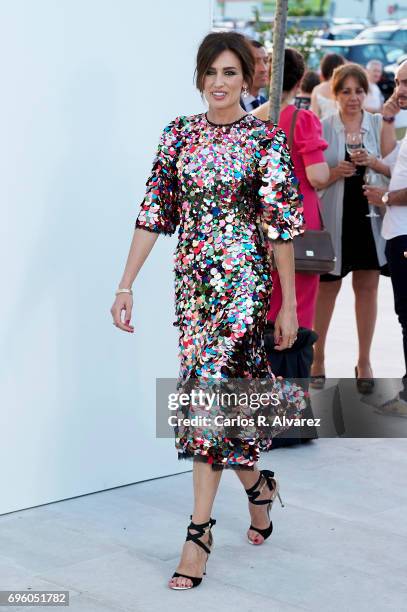 Spanish model Nieves Alvarez attends the opening of the new Porcelanosa store on June 14, 2017 in San Sebastian de los Reyes, Spain.