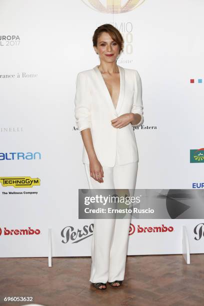 Isabella Ragonese attends 2017 Globi D'Oro Awards at Villa Medici on June 14, 2017 in Rome, Italy.